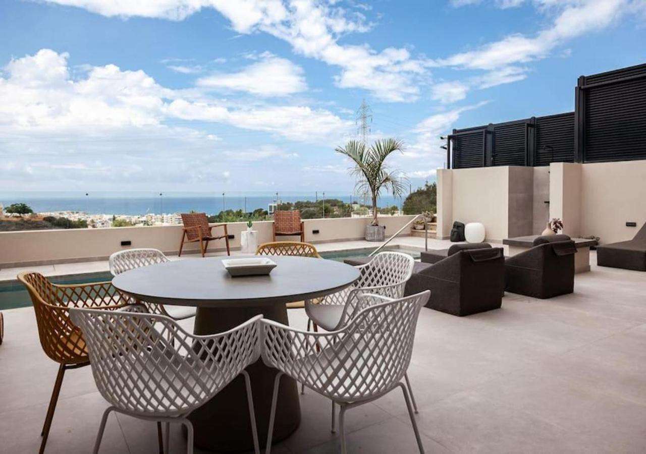 Orama Luxury Suite 3 Bedrooms With Private Pool แอร์ซอนิสซอส ภายนอก รูปภาพ