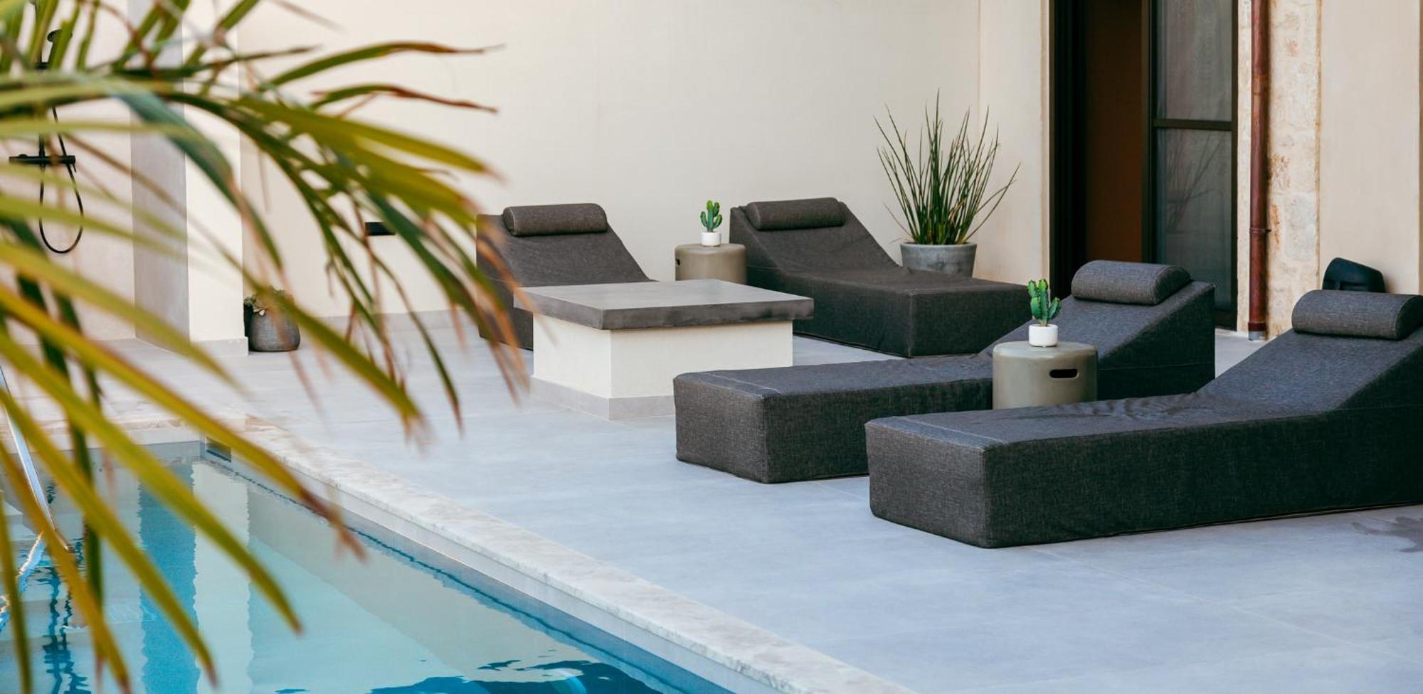 Orama Luxury Suite 3 Bedrooms With Private Pool แอร์ซอนิสซอส ภายนอก รูปภาพ