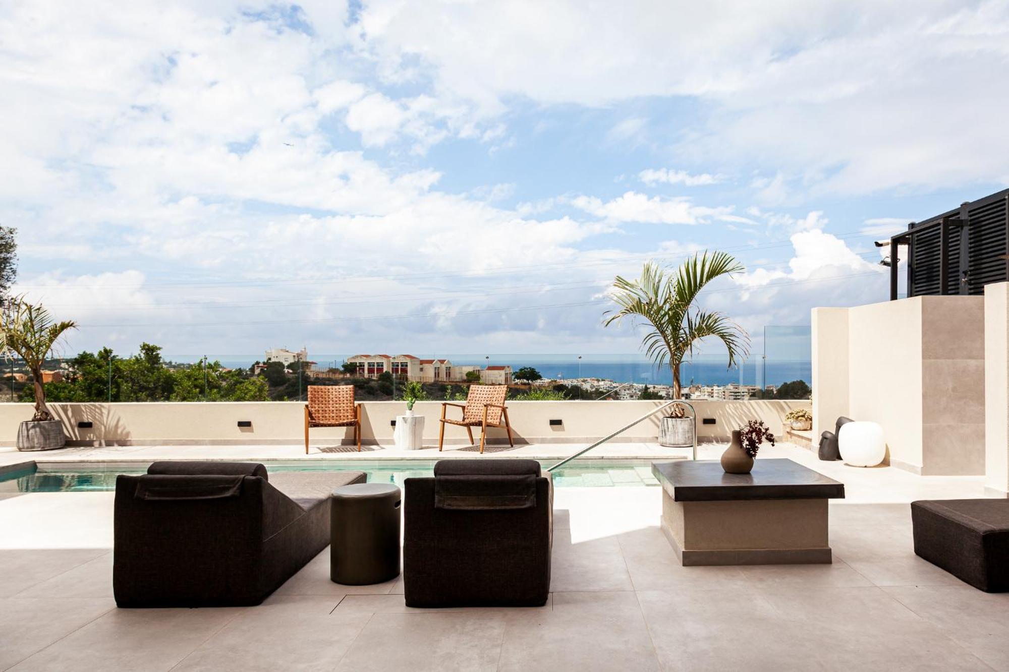 Orama Luxury Suite 3 Bedrooms With Private Pool แอร์ซอนิสซอส ภายนอก รูปภาพ