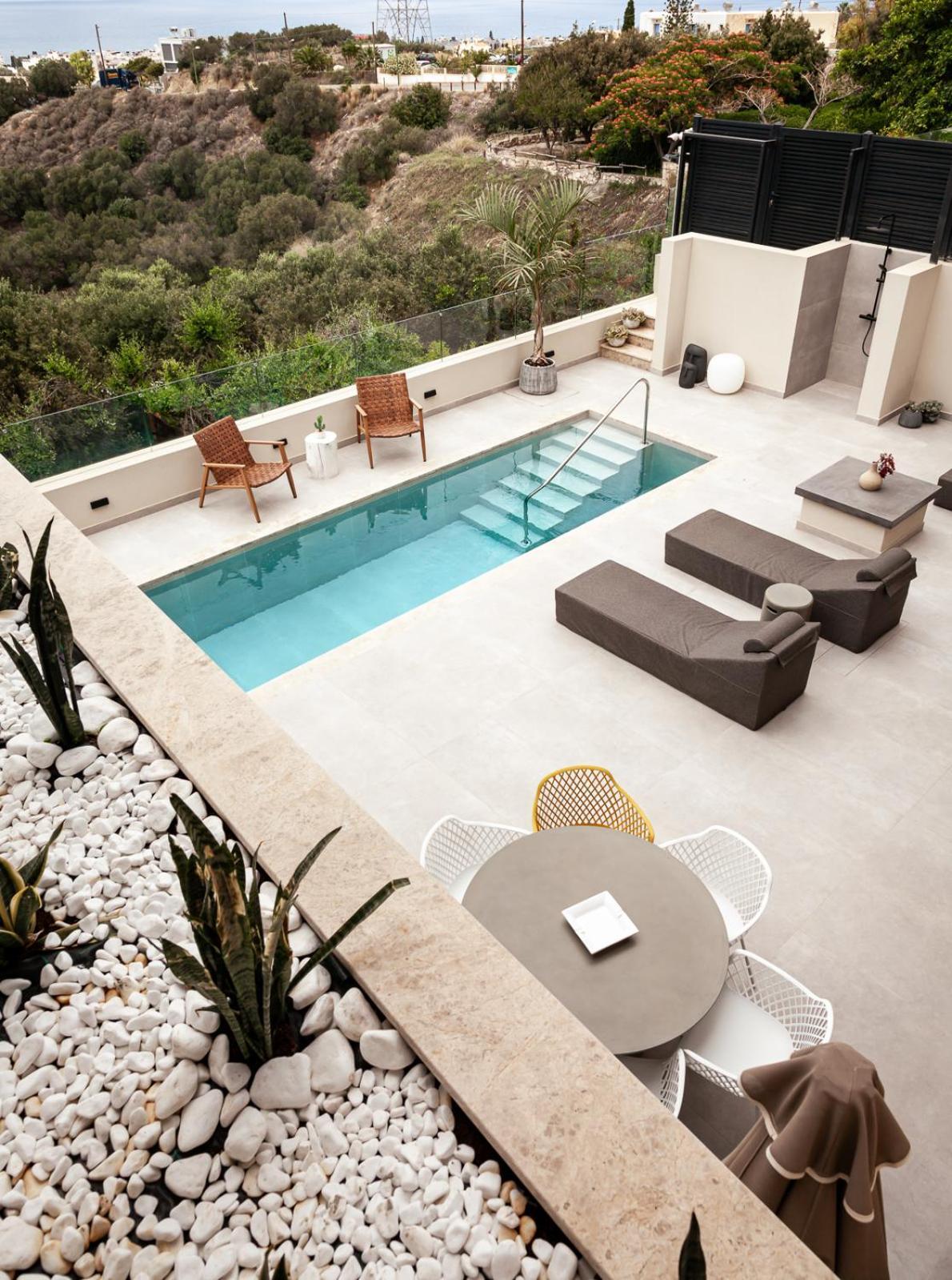 Orama Luxury Suite 3 Bedrooms With Private Pool แอร์ซอนิสซอส ภายนอก รูปภาพ